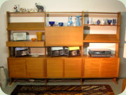 String Parad Swedish
                          60's teak large shelving system by Sylve
                          Stenqvist 1964