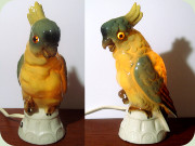 60's cockatoo bird
                          parrot perfume lamp by Arno Apel Bavaria