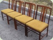 Set of four rosewood chairs by Fridhagen, Bodafors