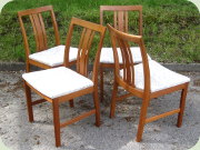 Fyra stolar teak
                          60-tal