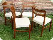 Swedish 60's teak
                          dining chairs