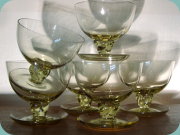 Greenish yellow
                          cocktail glasses