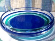 Swedish 60's dish or
                          bowl by Nils Landberg Orrefors