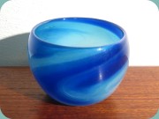 Swedish 70's swirled
                          glass bowl by Hannelore Dreutler & Arthur
                          Zirnsack Studio Åhus