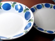 Gustavsberg Prunus
                          soup plate and side plate, Stig Lindberg