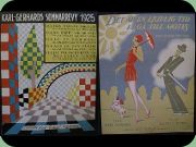 Dekorativa
                        notblad från 1920- & 30-talet, flera av
                        kända tecknare.