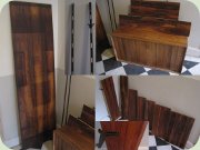 Late 60's wall mounted
                          rosewood shelf system with cabinets