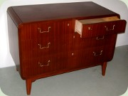 Large mahogany chest
                          of drawes