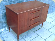 Swedish 60's mahogany
                          chest of drawers