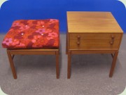 Swedish 60's small
                          chest of drawers and side table, Casino by
                          Engström & Myrstrand, Tingströms