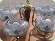 Ceiling lamp with 5
                          glass shades