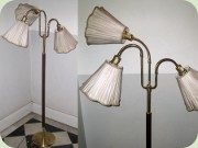Swedish 40's or 50's
                          style three armed standard lamp