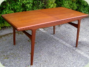 Danish 60's design
                          sculptural teak dining table Johs Andersen
                          Uldum