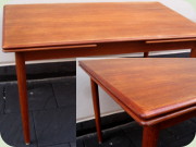 Danish 60's extending
                          teak dining table by Farstrup