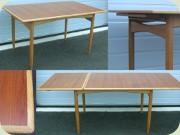 Swedish 50's or 60's
                          teak and oak dining table by Seffle
                          Möbelfabrik