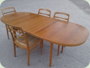 Bertil Fridhagen,
                          Bodafors, matgrupp Reno i teak & ek
                          50-tal