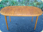 Swedish 50's Bodafors
                          Reno teak and oak dining table with 1 leaf,
                          Bertil Fridhagen 1958