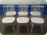 White rib back chairs from Edsbyverken
                          Edsbyn, Sweden