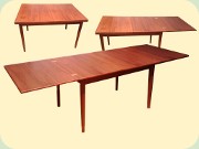 Swedish 50's
                          extendable dining table, Skaraborgs
                          Möbelindustri, Tibro