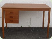 Swedish 50's teak desk
                          with 3 drawers