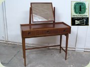 Swedish 50's or 60's
                          mahogany dressing table with tilting mirror,
                          Fröseke Nybrofabriken Bra Bohag