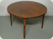 Troeds Malta Swedish
                          60's round teak dining table with 2 leaves,
                          Nils Jonsson