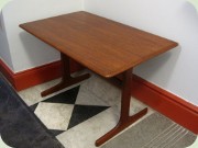 Karl-Erik Ekselius
                          teak side table with shaker legs JOC Vetlanda