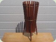 Teak umbrella stand