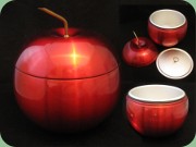 60's or 70's red anodised metal ice bucket shapet like an apple, Daydream Australia