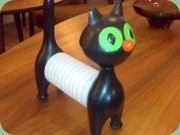 Plastic toy cat