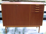 Bertil Fridhagen
                          Facett Swedish 50's teak and oak cabinet,
                          Bodafors