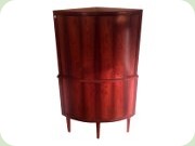 Danish 60's rosewood
corner cabinet