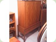 60s teak
                          cabinet, drawes with brass handles. JOC
                          Vetlanda, Sweden.