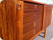 60's rosewood
                          sideboard with sliding doors IKEA Ladoga