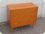 Teak chest of drawers