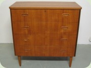 Swedish 50's teak
                          chest of drawers