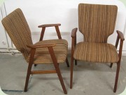 A pair of Swedish 50's
                          or 60's armchairs