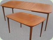 Swedish 50's pr 60's
                          teak dining table with leaves
