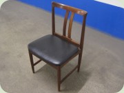 60's dark teak stained
                          dining chairs
