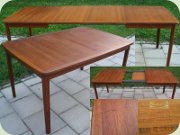 Swedish 50's or 60's
                          teak extending dining table by Ulferts Tibro