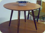 50s round coffee
                          table.