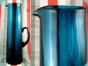 Lindshammar Gunnar
                          Ander 60's tall decanter in greenish blue