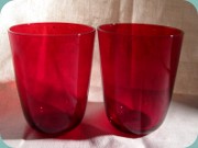 Red tumblers
