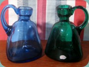 Small decanters or
                          handled vases by Monica Bratt Reijmyre