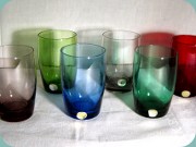 Set of 6 small
                          tumblers in different colours by Reijmyre